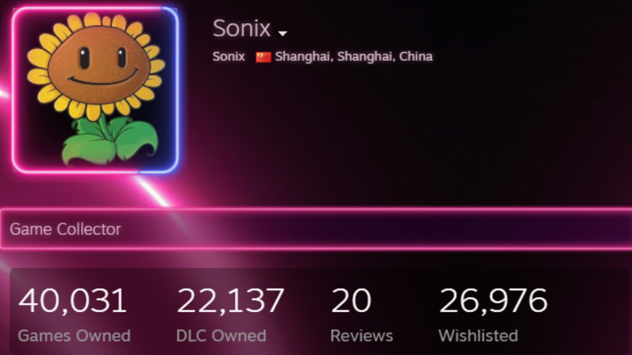 steamin en buyuk oyun koleksiyoncusu tam 40000 oyuna sahip EcvAVyZL